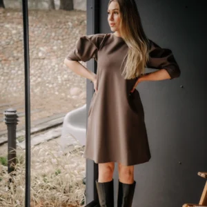 Kleit Lily mini taupe NOL-307