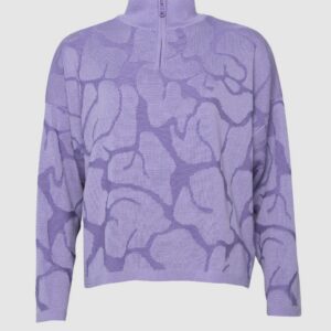 Aura meriino lukuga kampsun violetne WSH-195