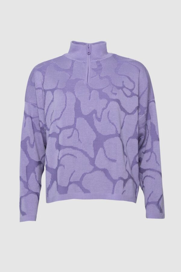 Aura meriino lukuga kampsun violetne WSH-195