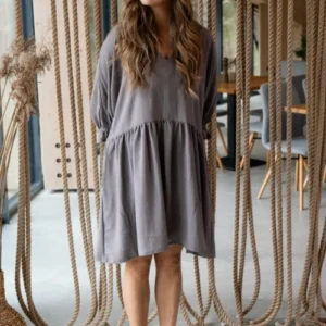 Kleit Tessa taupe NOL-317