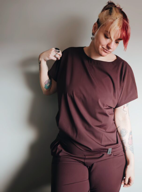 Tuub BLOUSY rosinapruun pluus TUB-83 - Image 2